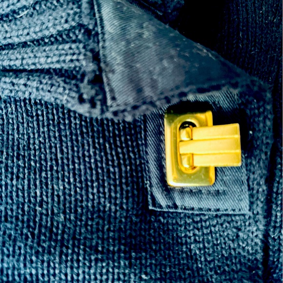 RALPH LAUREN JEANS navy cotton sweater with gold lock size M - Picture 5 of 8